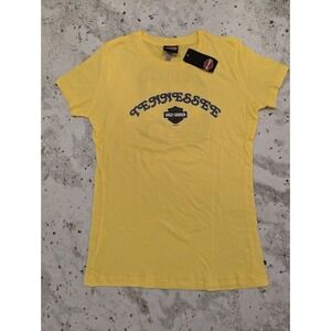 Harley Davidson Lynchburg, TN Yellow Women's XL Graphic Tee Western Country